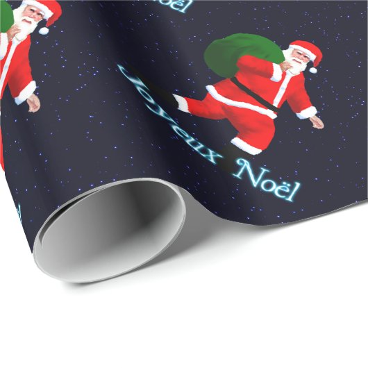 Joyeux Noё l - Santa Claus Geschenkpapier (Rolleneckpunkt)