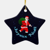Joyeux Noё l - Santa Claus Keramik Ornament (Hinten)