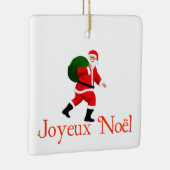 Joyeux Noё l - Santa Claus Keramikornament (Rechts)