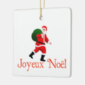 Joyeux Noё l - Santa Claus Keramikornament (Links)