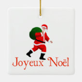 Joyeux Noё l - Santa Claus Keramikornament (Rückseite)
