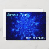 Joyeux Noё l - Snowburst Feiertagskarte (Vorne/Hinten)