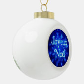 Joyeux Noё l - Snowburst Keramik Kugel-Ornament (Links)