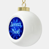 Joyeux Noё l - Snowburst Keramik Kugel-Ornament (Rechts)