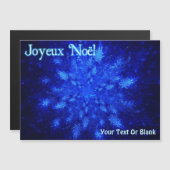 Joyeux Noё l - Snowburst Magnetkarte (Vorne/Hinten)