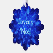 Joyeux Noё l - Snowburst Ornament Karte (Linke Ecke)