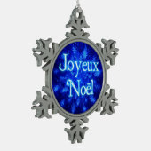 Joyeux Noё l - Snowburst Schneeflocken Zinn-Ornament (Links)