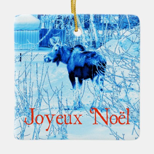 Joyeux Noё l - Urban Moose Keramikornament (Vorderseite)