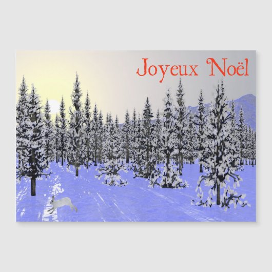 Joyeux Noё l - Winter Solstice Magnetkarte (Vorderseite)