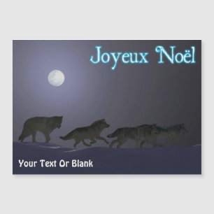 Joyeux Noё l - Wolfpack Magnetkarte
