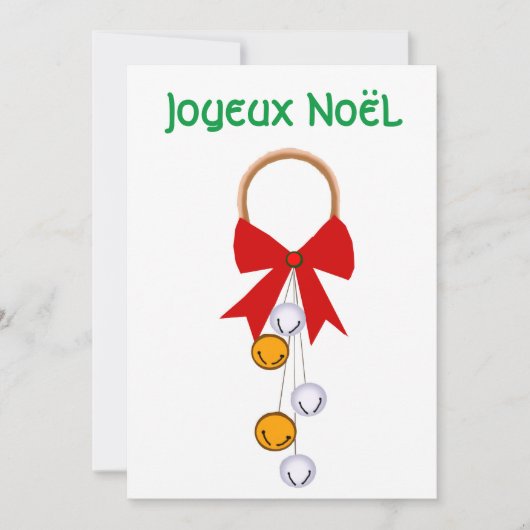 Joyeux Noël Card Feiertagskarte (Vorderseite)