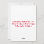 Joyeux Noël Card Feiertagskarte (Rückseite)