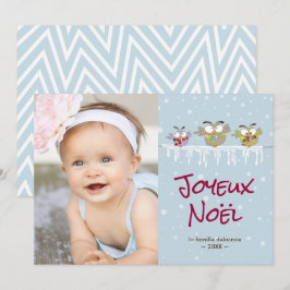 Joyeux Noël carte de Foto de vacances Feiertagskarte