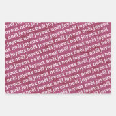 Joyeux Noël Christmas Geschenkpapier Set (Vorderseite)