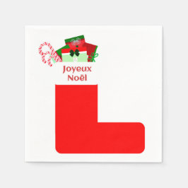 Joyeux Noël Cocktail Napkins Serviette