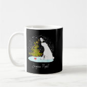 Joyeux Noël - Cute Lar Bear Penguin Christmas  Kaffeetasse (Links)