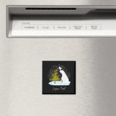 Joyeux Noël - Cute Lar Bear Penguin Christmas Magnet (In Situ (Geschirrspüler))