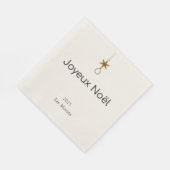 Joyeux Noel - delicate pine branches Serviette (Ecke)