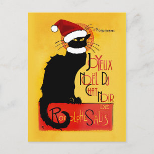 Joyeux Noël Du Chat Noir Christmas Feiertagspostkarte
