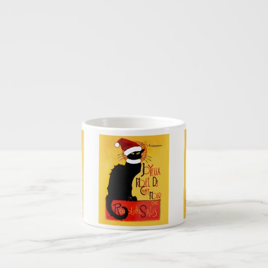 Joyeux Noël Du Chat Noir Espressotasse (Vorderseite)