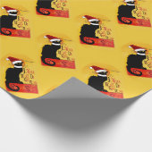 Joyeux Noël Du Chat Noir Geschenkpapier (Ecke)