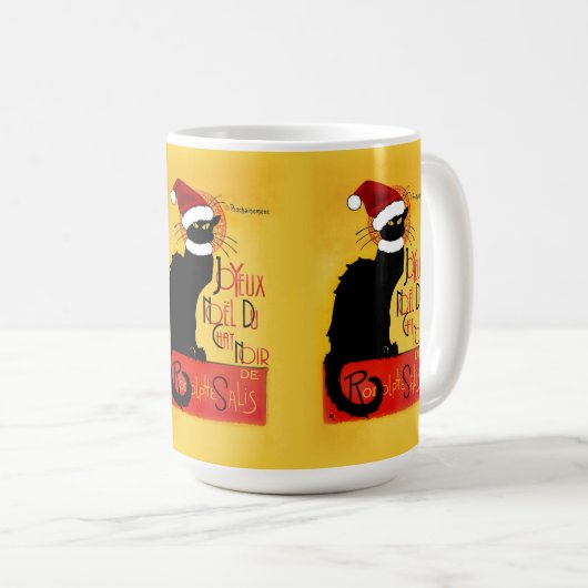 Joyeux Noël Du Chat Noir Kaffeetasse (VorderseiteRechts)