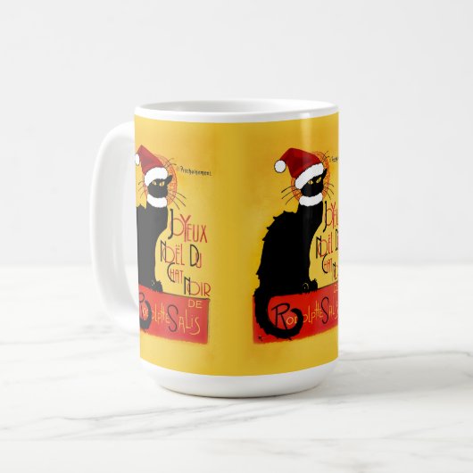 Joyeux Noël Du Chat Noir Kaffeetasse (Vorderseite Links)