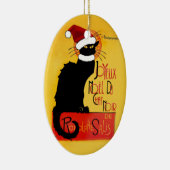 Joyeux Noël Du Chat Noir Keramikornament (Rechts)