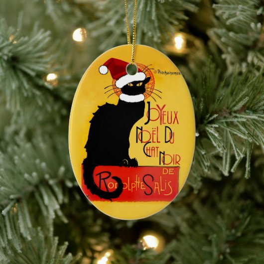 Joyeux Noël Du Chat Noir Keramikornament (Baum)