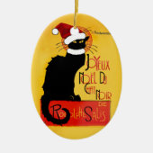 Joyeux Noël Du Chat Noir Keramikornament (Vorne)