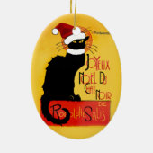 Joyeux Noël Du Chat Noir Keramikornament (Hinten)