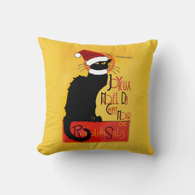 Joyeux Noël Du Chat Noir Kissen (Vorderseite)