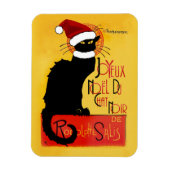 Joyeux Noël Du Chat Noir Magnet (Vertikal)