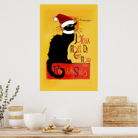 Joyeux Noël Du Chat Noir Poster (Küche)