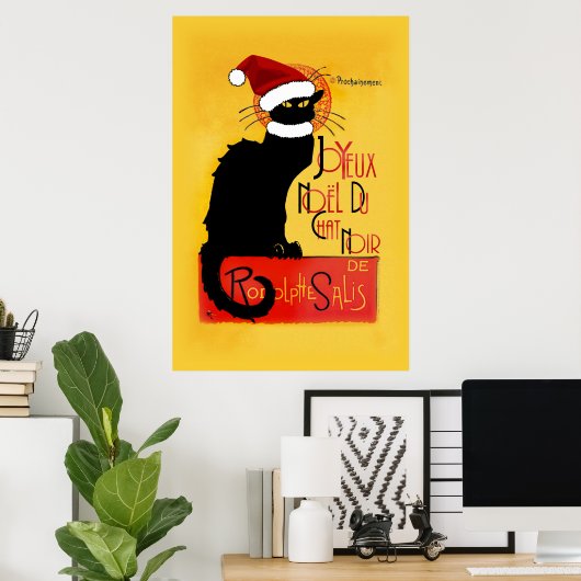 Joyeux Noël Du Chat Noir Poster (Heimbüro)