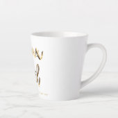 Joyeux Noel Faux Gold Script French Christmas Milchtasse (Rechts)