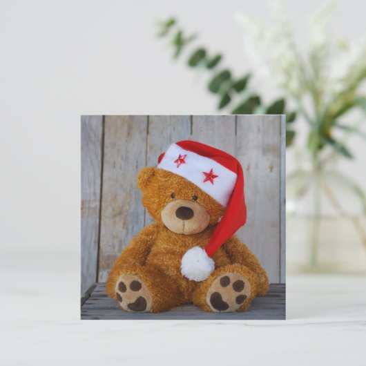 joyeux Noël Feiertagskarte (Stehend Vorderseite)