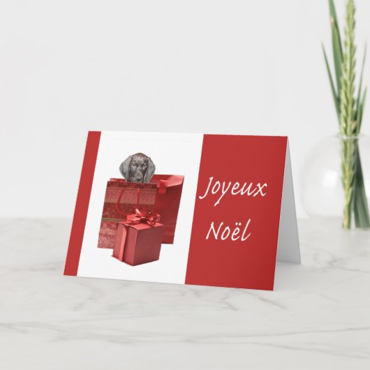 Joyeux Noël Feiertagskarte (Vorderseite)