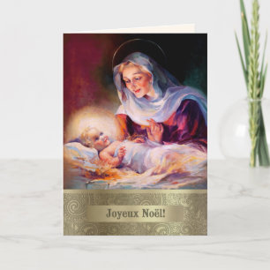 Joyeux Noël. Fine Art Christmas Card in French Feiertagskarte
