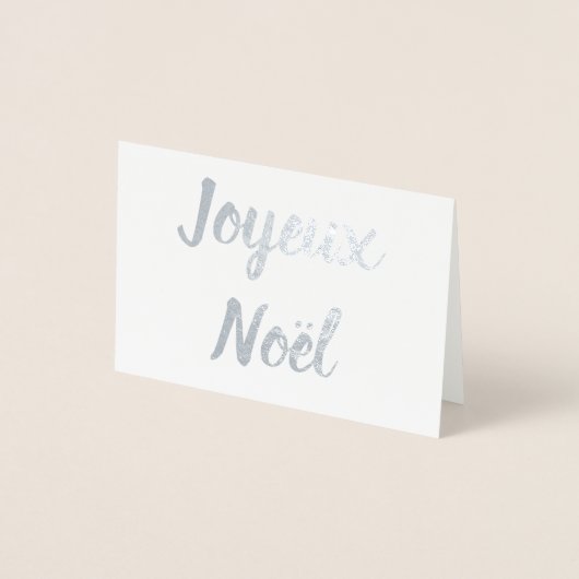 Joyeux Noël Folienkarte (Vorderseite)