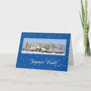 Joyeux Noël französische Weihnachtskarte Feiertagskarte