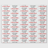 Joyeux Noël - Französisches Weihnachtswrapping Pap Geschenkpapier (Flach)