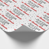 Joyeux Noël - Französisches Weihnachtswrapping Pap Geschenkpapier (Ecke)