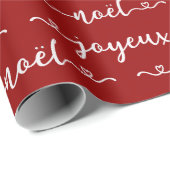 Joyeux Noel French Design Geschenkpapier (Rolleneckpunkt)