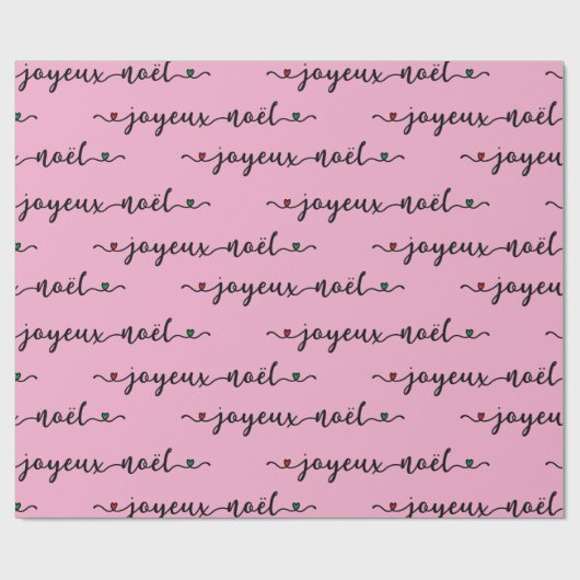 Joyeux Noel French Design Geschenkpapier (Flach)