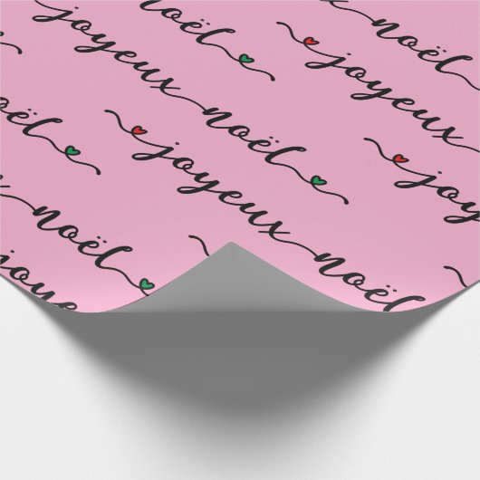 Joyeux Noel French Design Geschenkpapier (Ecke)