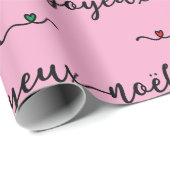 Joyeux Noel French Design Geschenkpapier (Rolleneckpunkt)