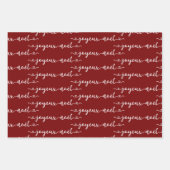 Joyeux Noel French Design Geschenkpapier Set (Vorderseite 2)