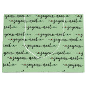 Joyeux Noel French Design Große Geschenktüte (Vorderseite)