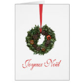 Joyeux Noël French Weihnachtskarte (Vorne)